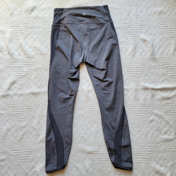 Lululemon Featherlight  Tight Heathered Black - Picture 3 of 11